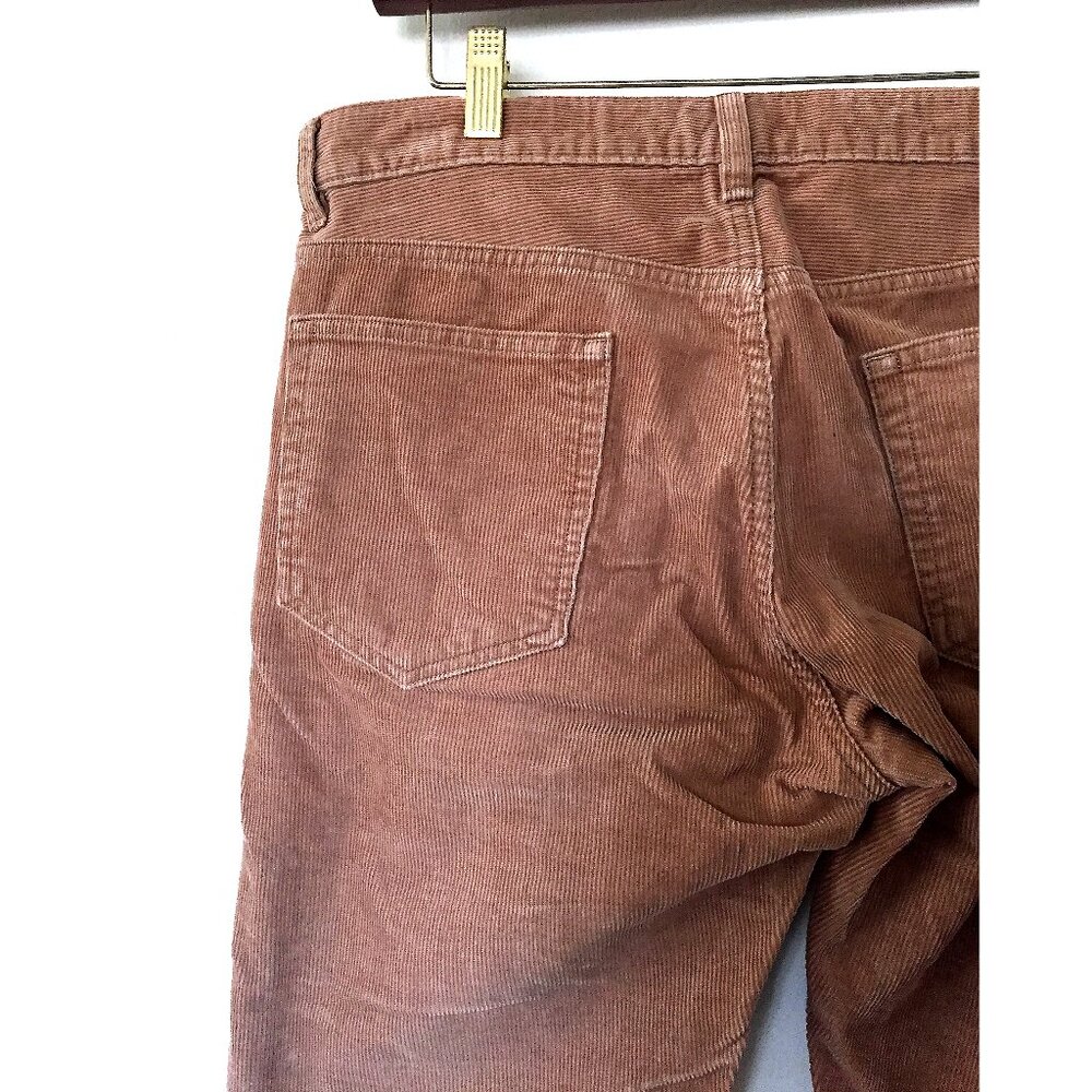 Club Monaco Pants Mens 30x32 Brown Chino Corduroy Button Fly Straight Leg - Picture 7 of 9